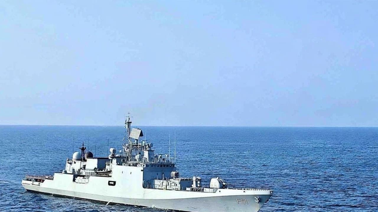 INS Trikand responds to distress call (Photo: X@indiannavy) INS Trikand responds to distress call (Photo: X@indiannavy)