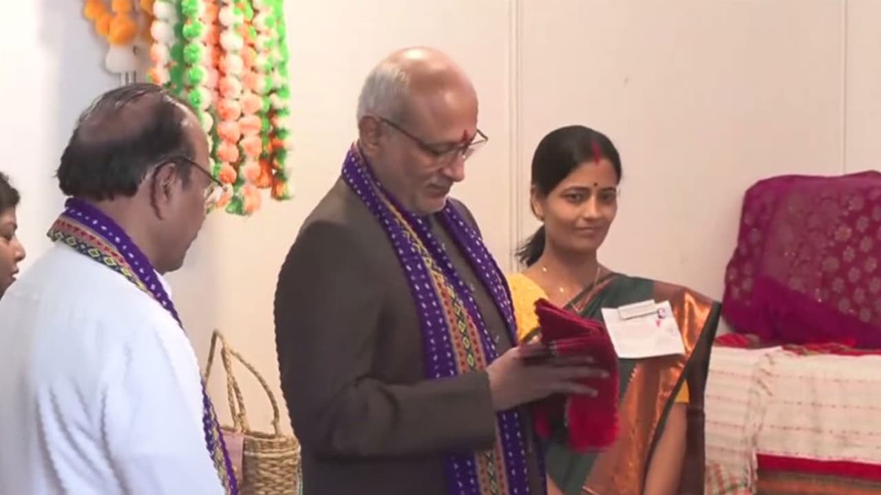 VP CP Radhakrishnan Interacts with SHG Members and Lakhpati Didis in Tripura (Photo/ANI) VP CP Radhakrishnan Interacts with SHG Members and Lakhpati Didis in Tripura (Photo/ANI)