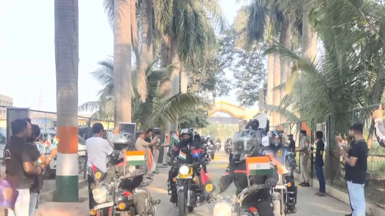 National Unity Rally featuring 150 motorcycles (Photo/ANI) National Unity Rally featuring 150 motorcycles (Photo/ANI)