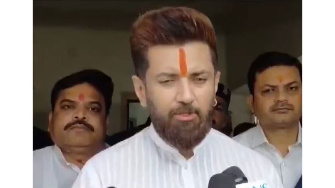 Union Minister Chirag Paswan (Photo/ANI) Union Minister Chirag Paswan (Photo/ANI)