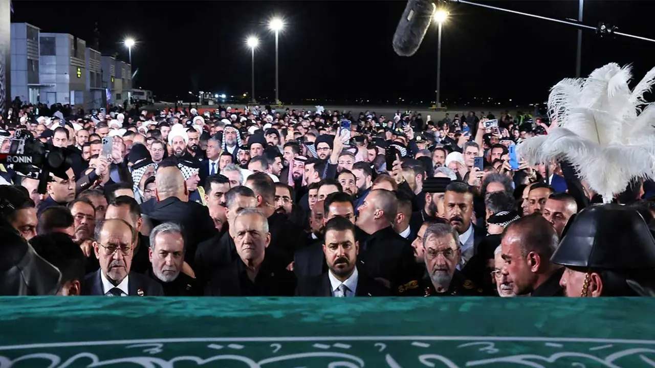 Funeral procession of the late Iranian Supreme Leader, Ayatollah Ali Khamenei, in Najaf, Iraq (Photo/x/@araghchi) Funeral procession of the late Iranian Supreme Leader, Ayatollah Ali Khamenei, in Najaf, Iraq (Photo/x/@araghchi)