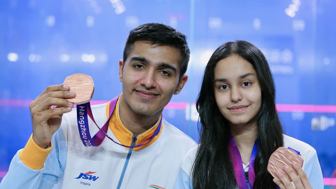 Indian squash players Abhay Singh (L) and Anahat Singh. (Photo: ANI) Indian squash players Abhay Singh (L) and Anahat Singh. (Photo: ANI)