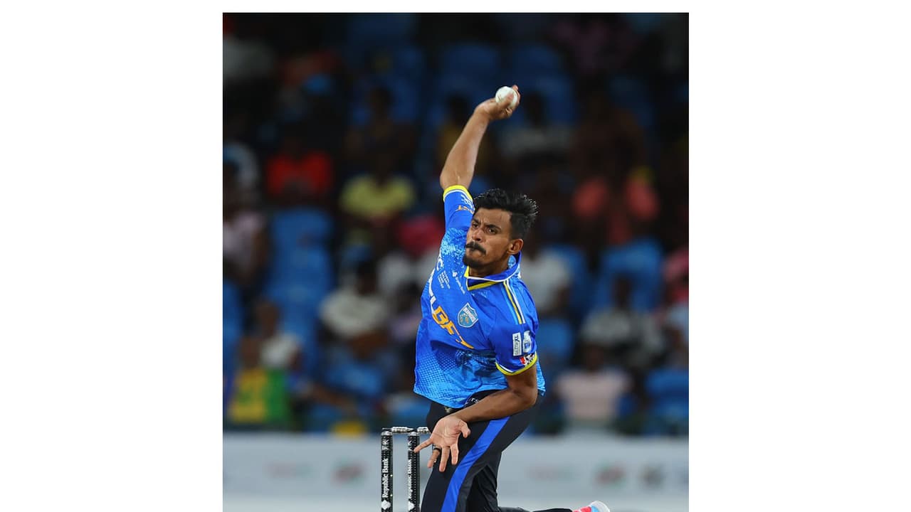 Saint Lucia Kings spinner Maheesh Theekshana. (Photo: Saint Lucia Kings) Saint Lucia Kings spinner Maheesh Theekshana. (Photo: Saint Lucia Kings)