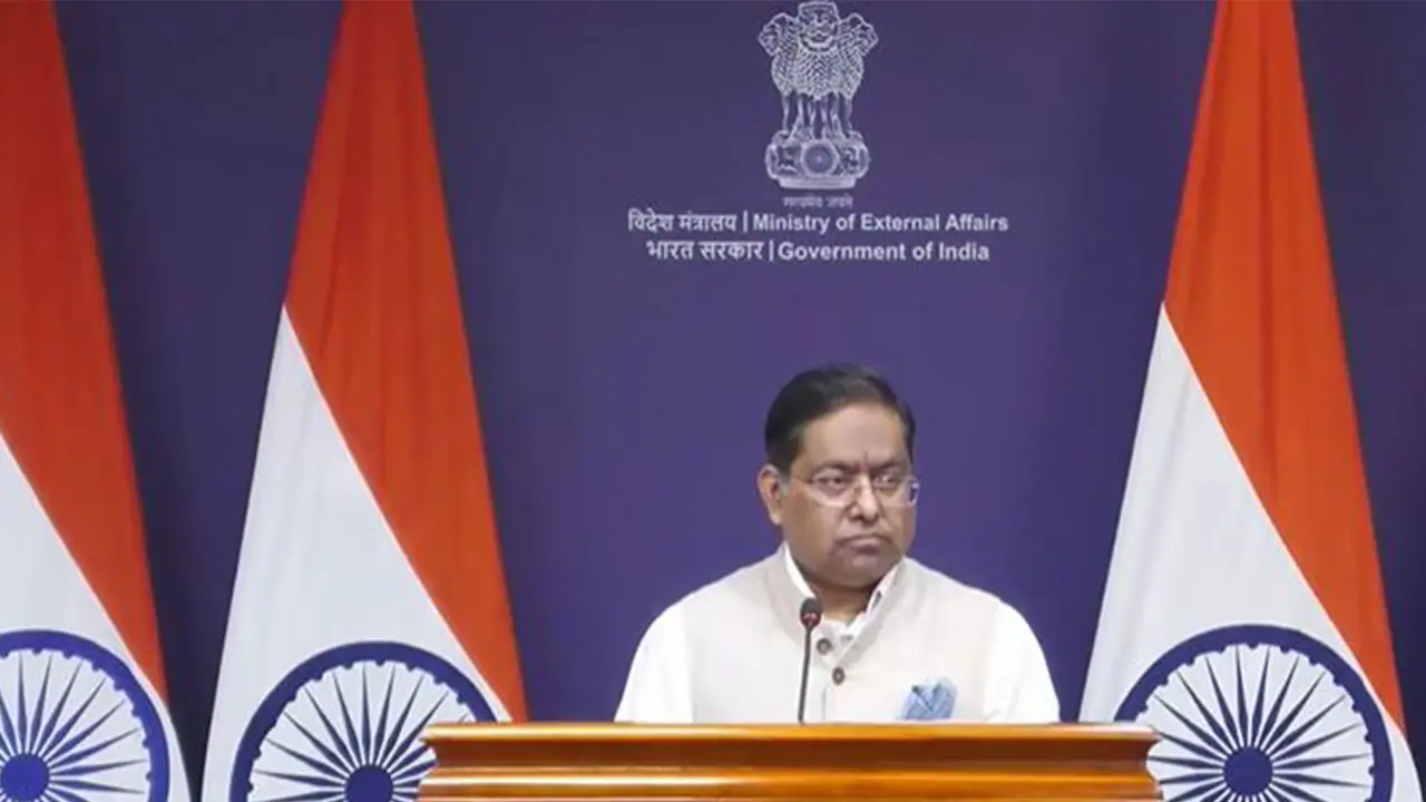 Ministry of External Affairs Spokesperson Randhir Jaiswal (Photo/Youtube@MEAIndia) Ministry of External Affairs Spokesperson Randhir Jaiswal (Photo/Youtube@MEAIndia)