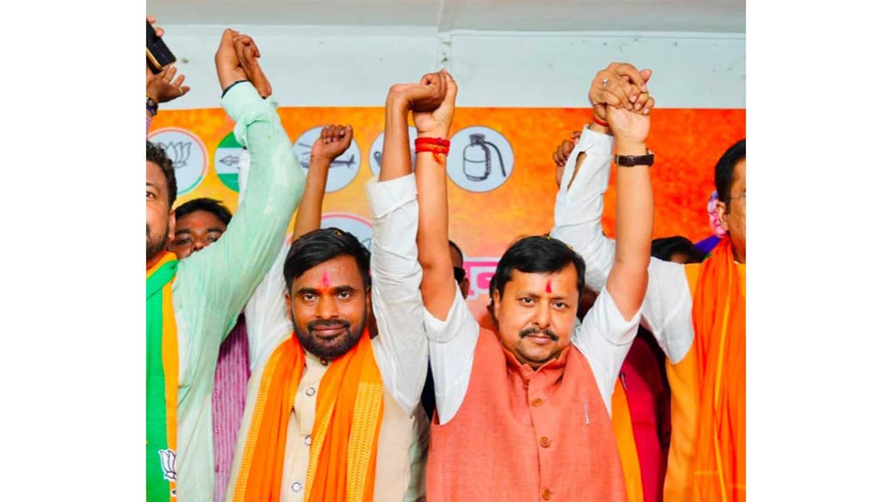 BJP national president Nitin Nabin with BJP's candidate in Bankipur by election, Neeraj Kumar Sinha (Photo/x/@NitinNabin) BJP national president Nitin Nabin with BJP's candidate in Bankipur by election, Neeraj Kumar Sinha (Photo/x/@NitinNabin)