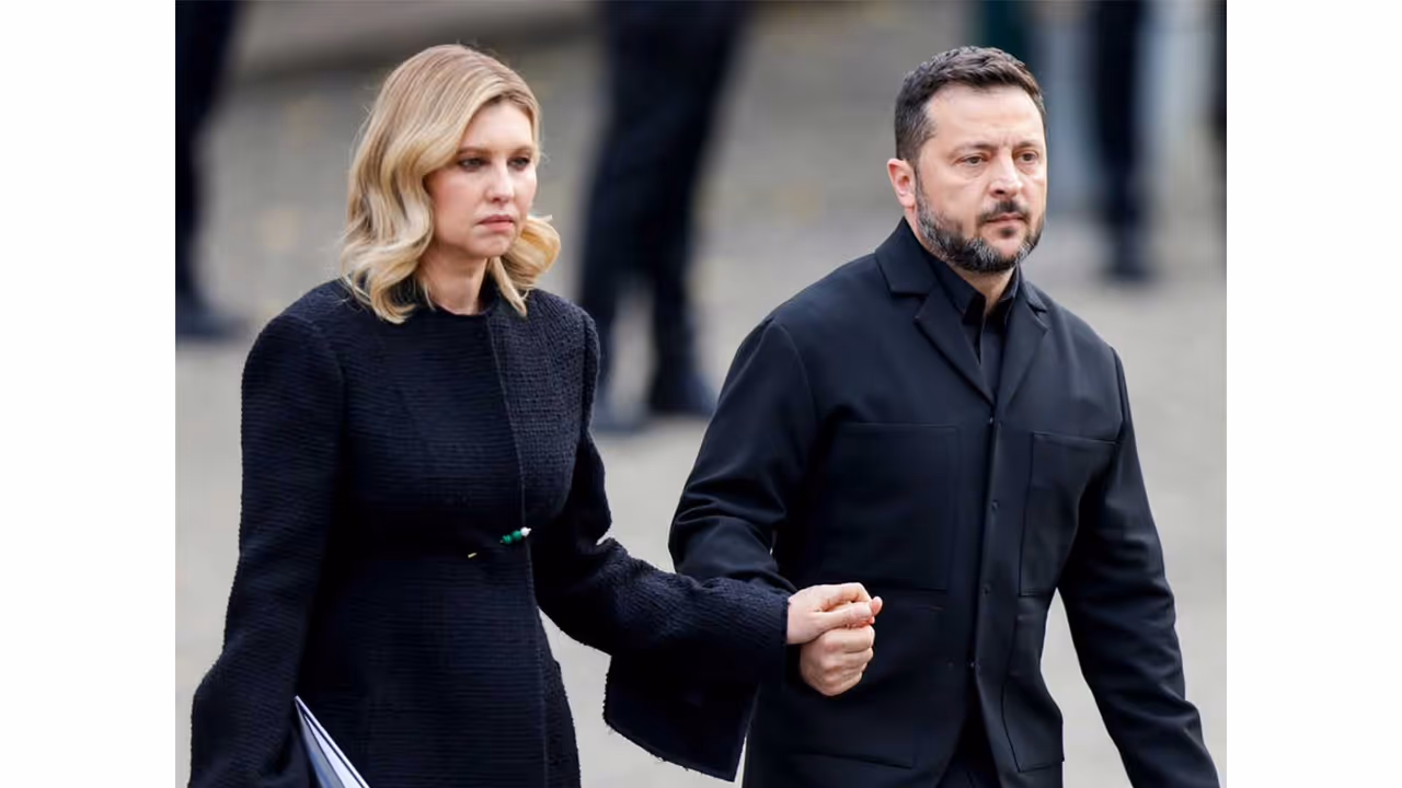 Ukrainian President Volodymyr Zelenskyy with First Lady Olena Zelenska (Photo/X/@ZelenskyyUa) Ukrainian President Volodymyr Zelenskyy with First Lady Olena Zelenska (Photo/X/@ZelenskyyUa)