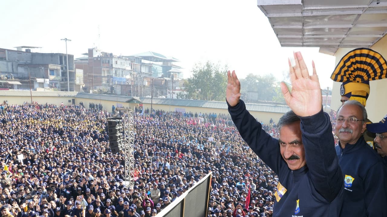 HP CM Sukhu leads anti Chitta awareness walkathon. (Photo:CMO) HP CM Sukhu leads anti Chitta awareness walkathon. (Photo:CMO)