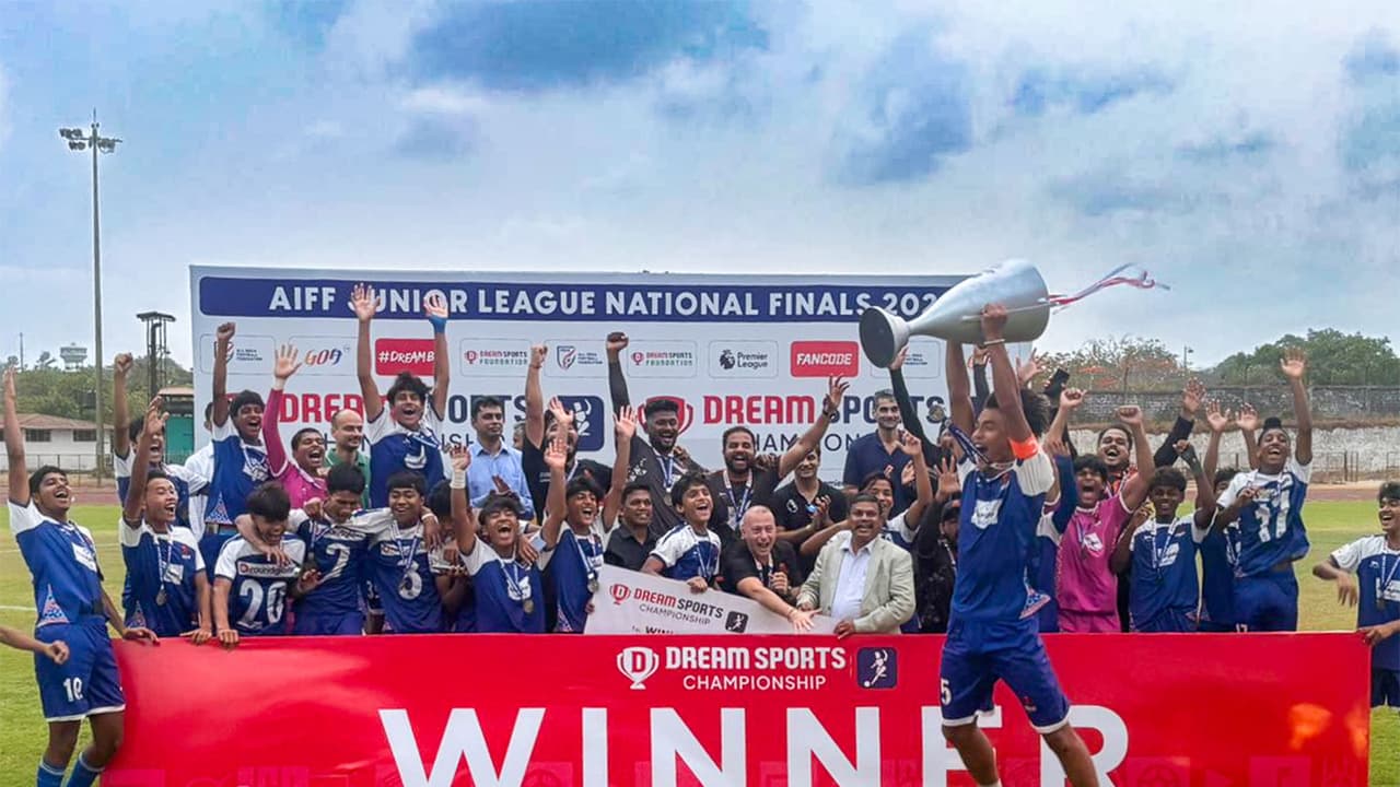 Punjab FC team after winning AIFF Junior League title (Image: AIFF media) Punjab FC team after winning AIFF Junior League title (Image: AIFF media)
