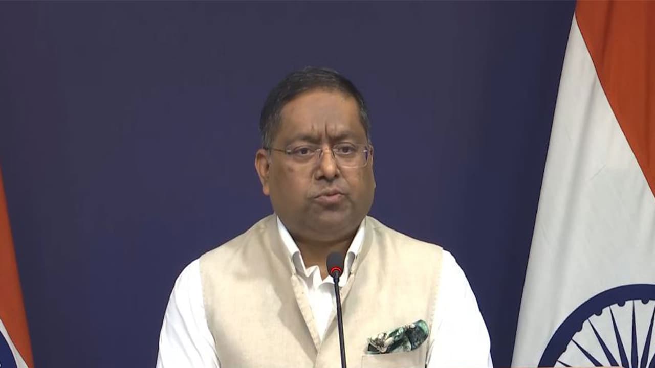 MEA Spokesperson Randhir Jaiswal (Photo/Youtube @MEAIndia) MEA Spokesperson Randhir Jaiswal (Photo/Youtube @MEAIndia)
