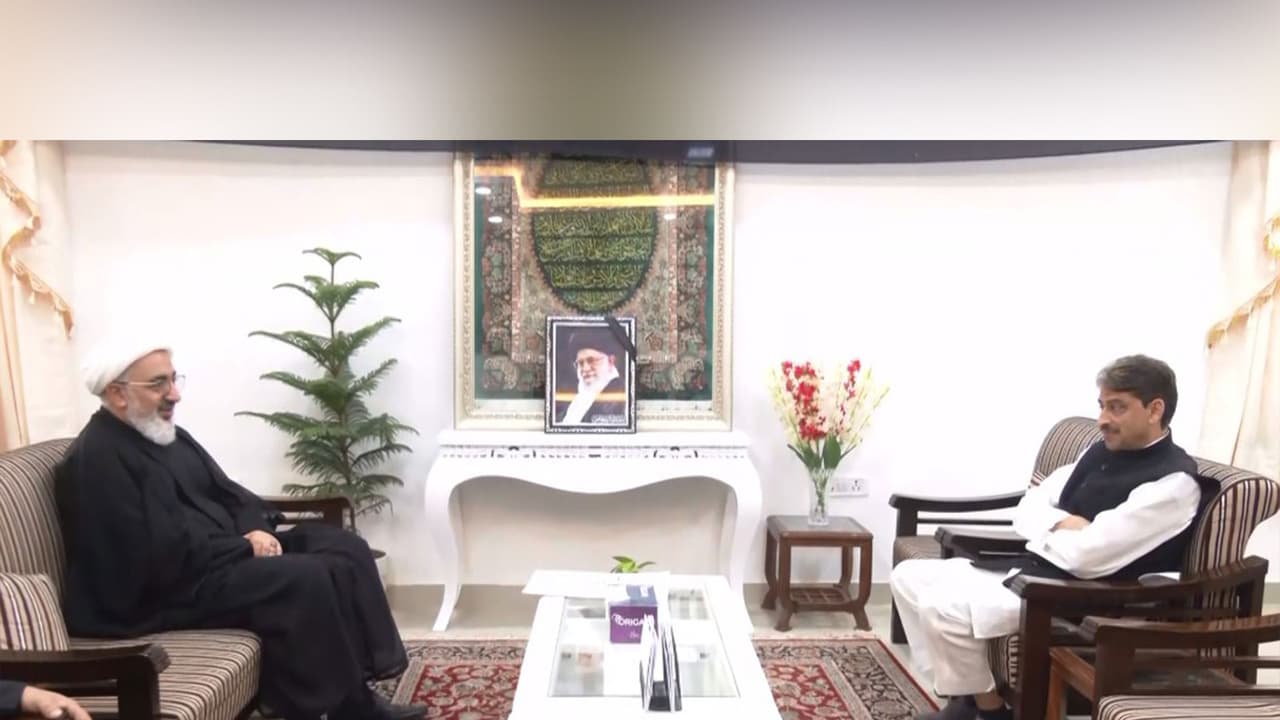 Congress MP Imran Masood meets Khamenei's representative in India (Photo: ANI) Congress MP Imran Masood meets Khamenei's representative in India (Photo: ANI)