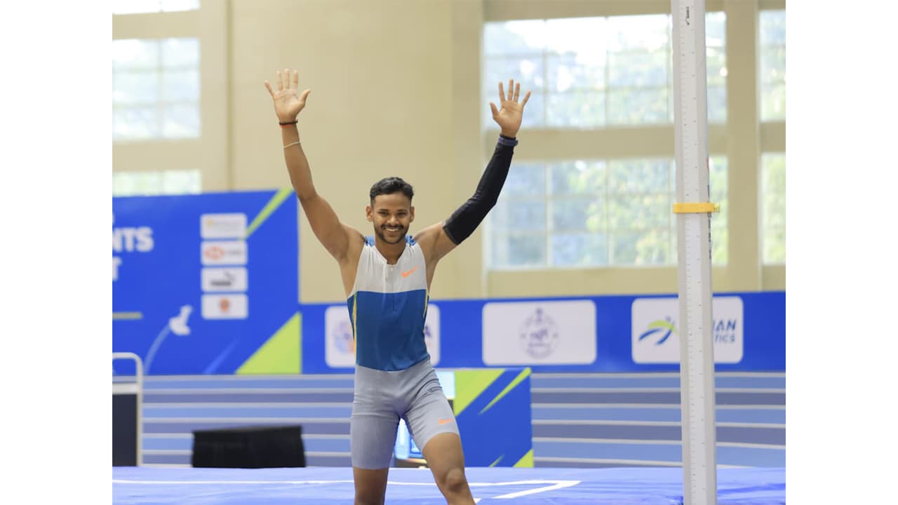 Pole Vault athlete Kuldeep Kumar. (Image: AFI media) Pole Vault athlete Kuldeep Kumar. (Image: AFI media)