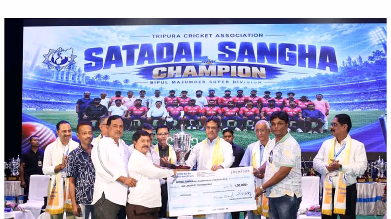 Tripura Chief Minister Manik Saha attends Annual Award Distribution Ceremony 2026 (Photo/Tripura CMO) Tripura Chief Minister Manik Saha attends Annual Award Distribution Ceremony 2026 (Photo/Tripura CMO)