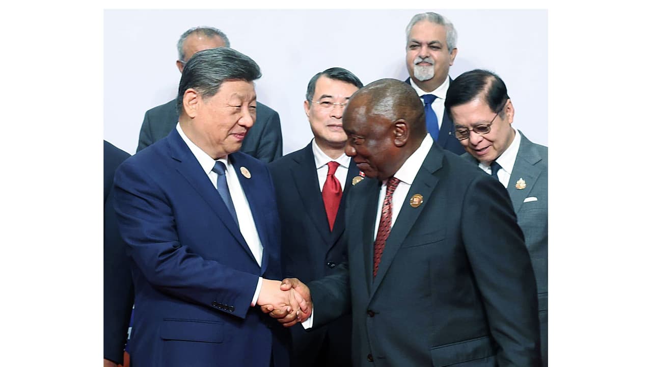 Chinese President Xi Jinping and South African President Cyril Ramaphosa at BRICS Summit in Delhi (File Photo/ANI) Chinese President Xi Jinping and South African President Cyril Ramaphosa at BRICS Summit in Delhi (File Photo/ANI)