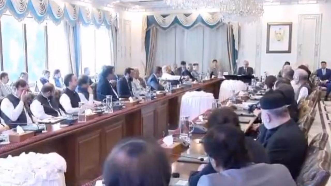 Visual from the federal cabinet meeting led by Pakistan's Prime Minister Shehbaz Sharif (Photo/X/@PakPMO) Visual from the federal cabinet meeting led by Pakistan's Prime Minister Shehbaz Sharif (Photo/X/@PakPMO)