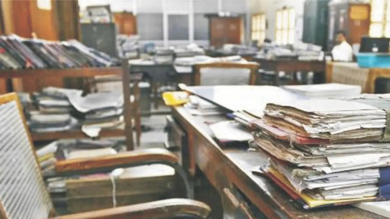Karnataka govt office forced to hand over computers, desks to farmer
