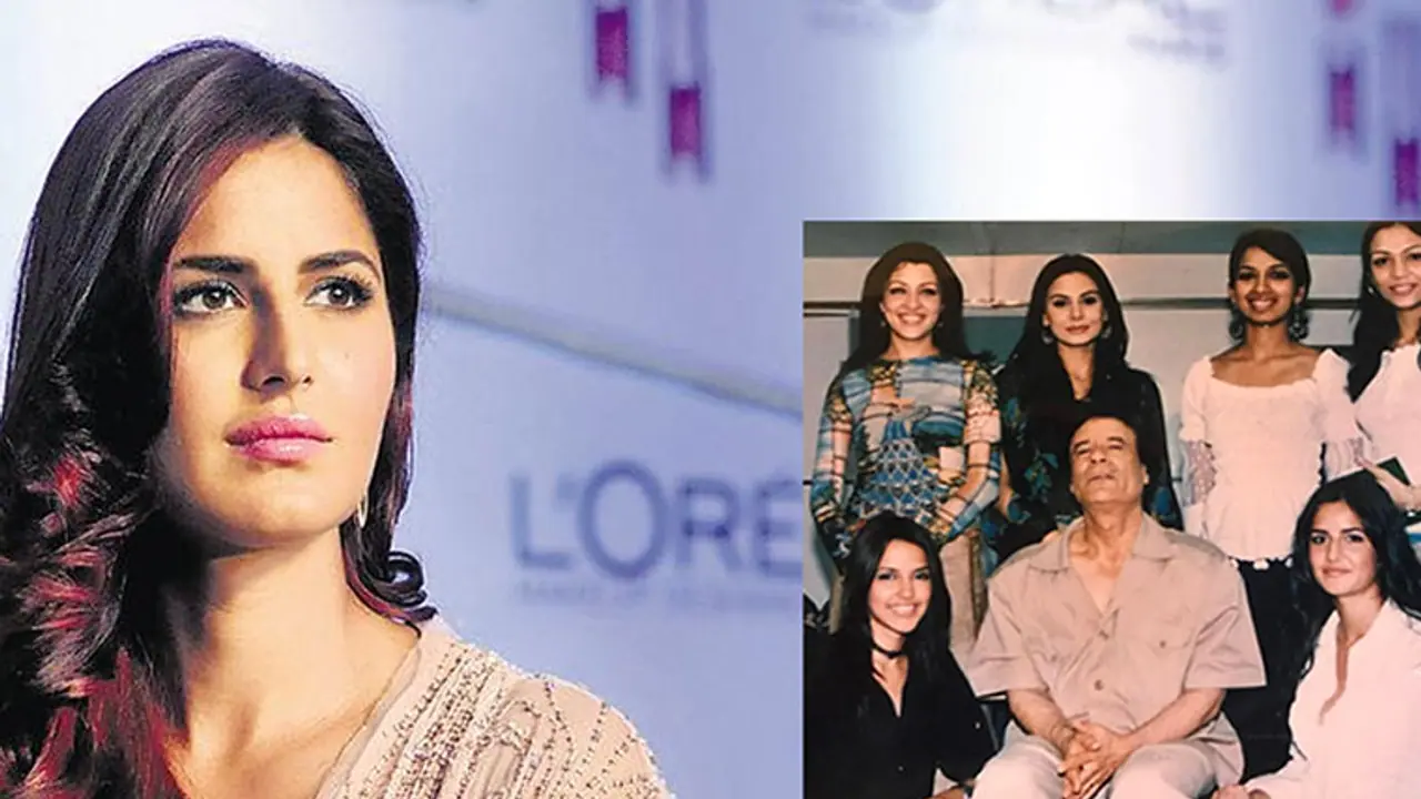Viral Picture: Katrina and other top actresses posing with Gaddafi Viral Picture: Katrina and other top actresses posing with Gaddafi