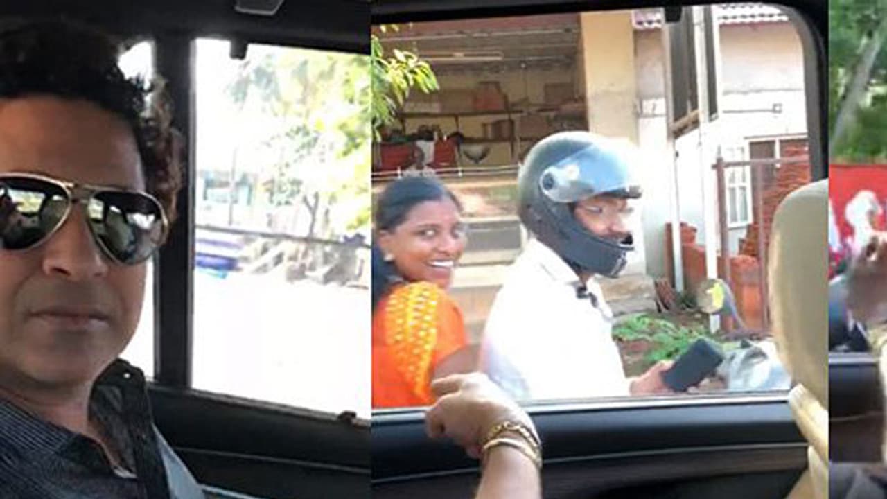 Sachin Tendulkar has a message for pillion riders in Kerala