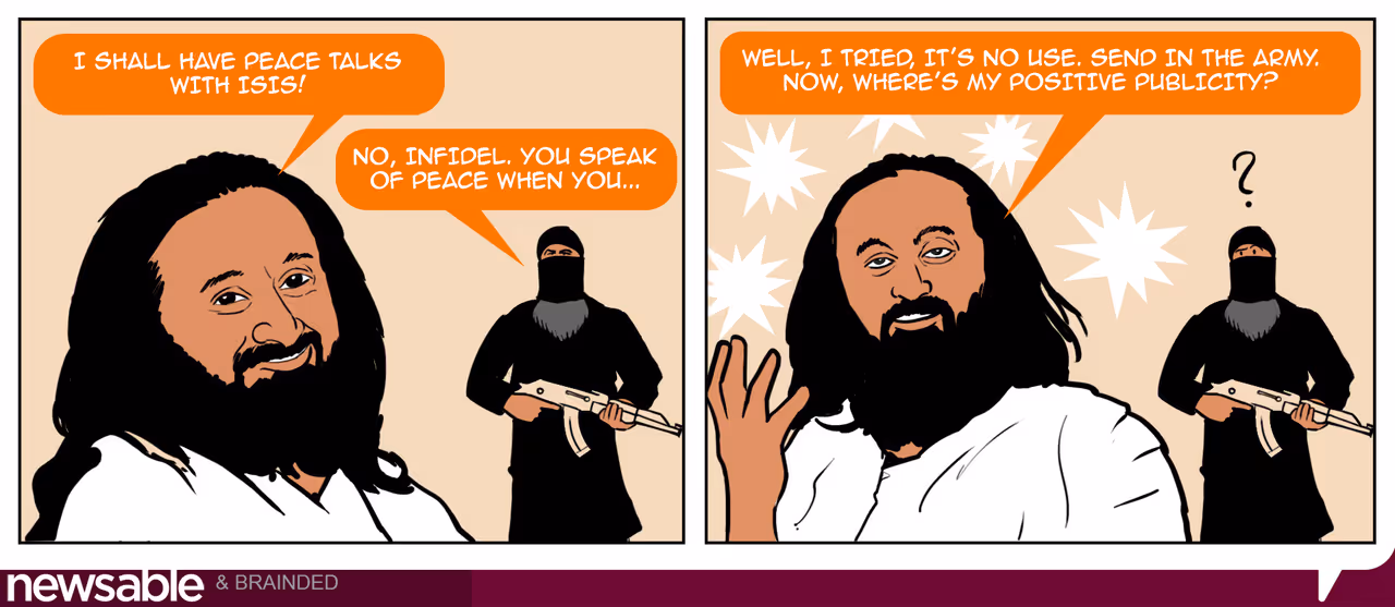 Sri Sri meets ISIS Sri Sri meets ISIS
