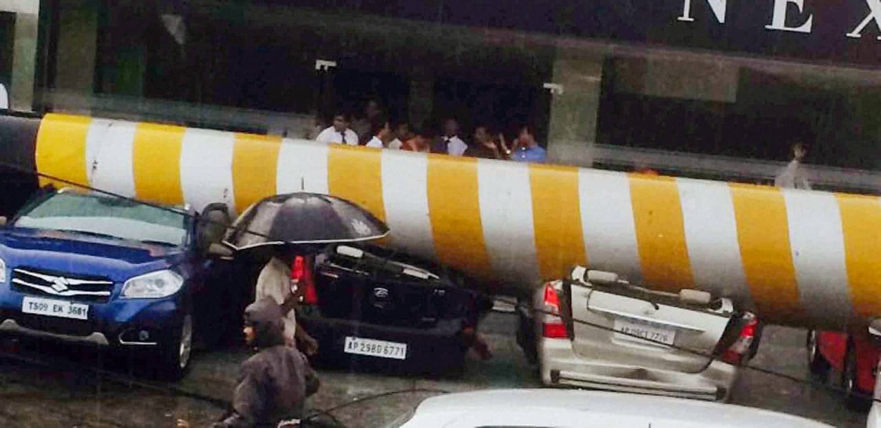 In Pics: Storm wreaks havoc in Hyderabad