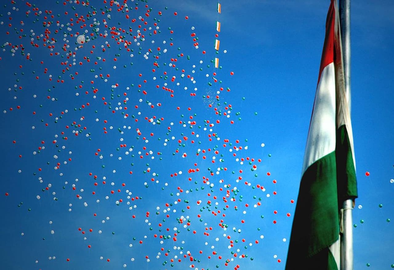 Young India celebrates nation's 70th birthday