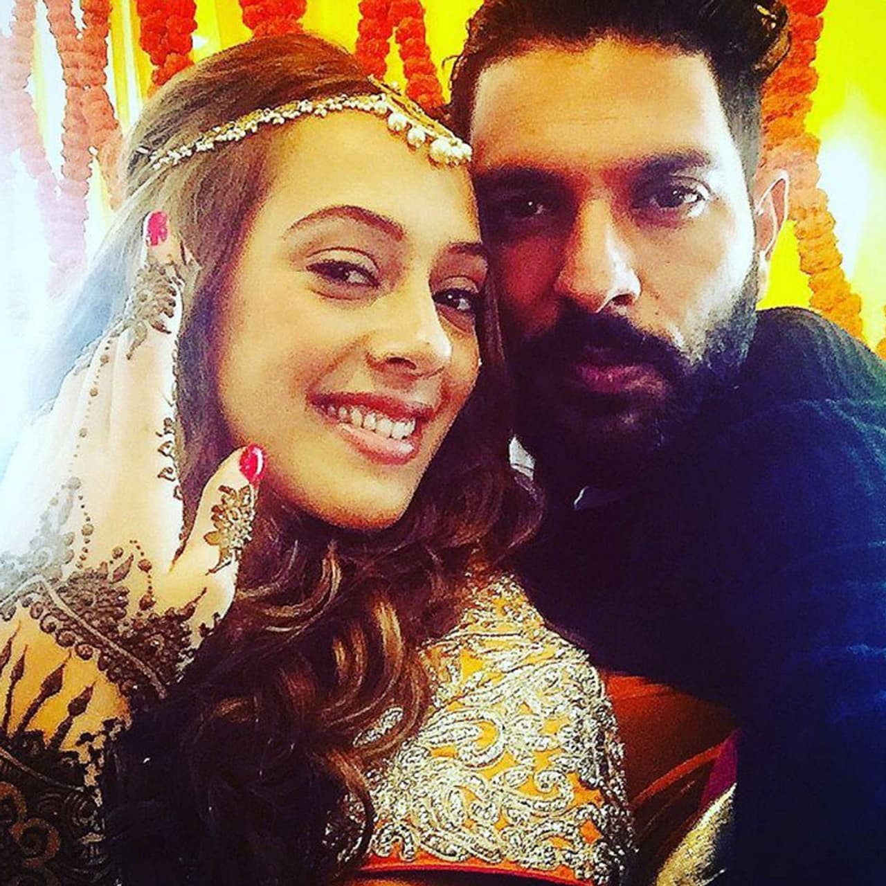 Pics: Yuvraj Singh Hazel's mehendi and cocktail ceremony Pics: Yuvraj Singh Hazel's mehendi and cocktail ceremony