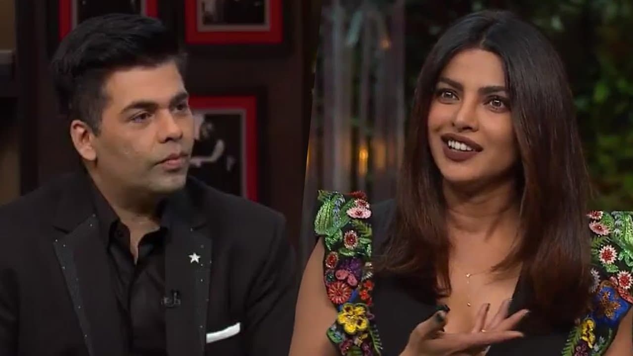 <p style="text align: justify;">Koffee With Karan the controversial chat show always grabs attention with the steamy remarks made by actors who come on the show. When Priyanka Chopra graced the couch, she was also&nbsp;asked some embarrasing questions by the host Karan Johar.</p>