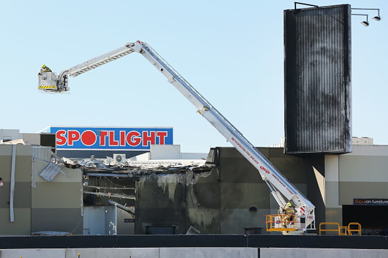In Pics: Plane crashes near Melbourne Shopping Centre In Pics: Plane crashes near Melbourne Shopping Centre