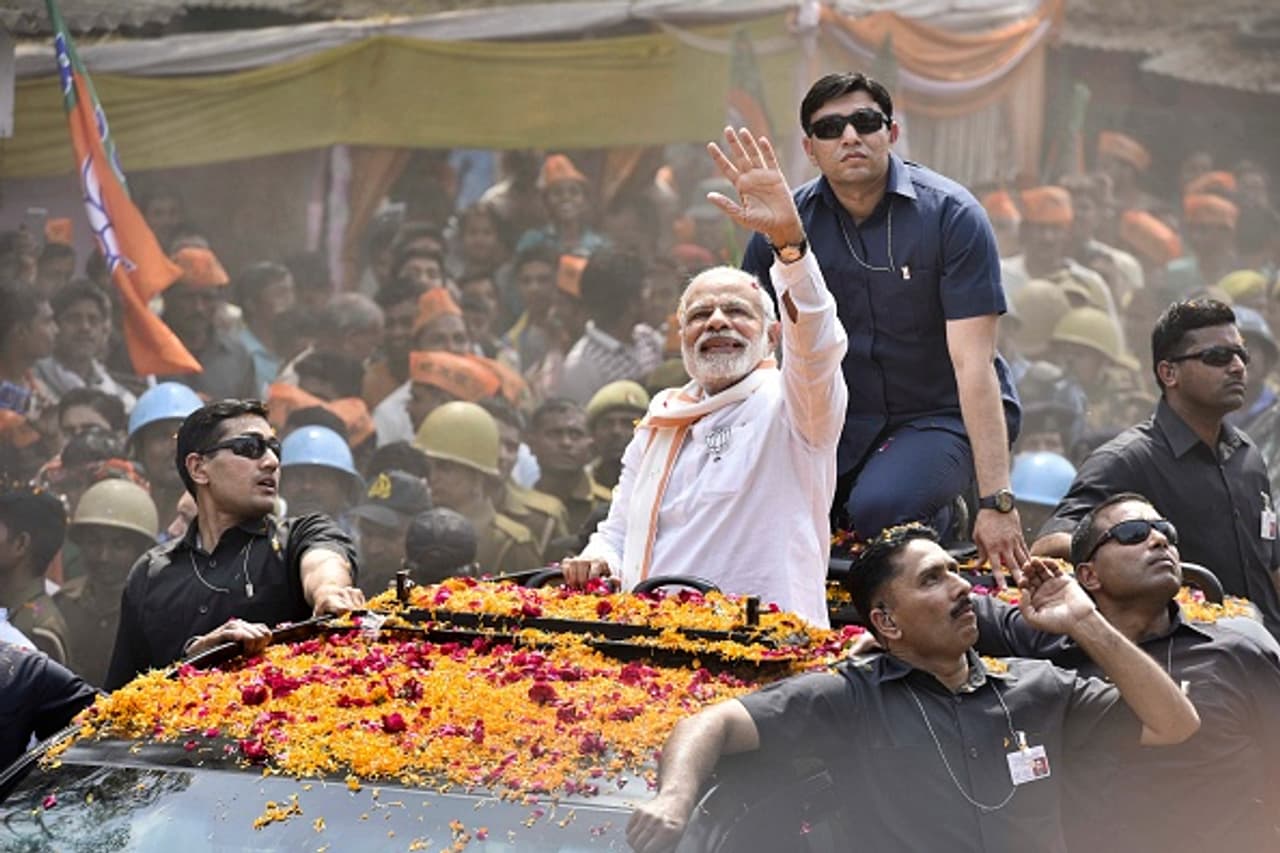 UP elections:PM Modi ends campaign with Varanasi visit UP elections:PM Modi ends campaign with Varanasi visit