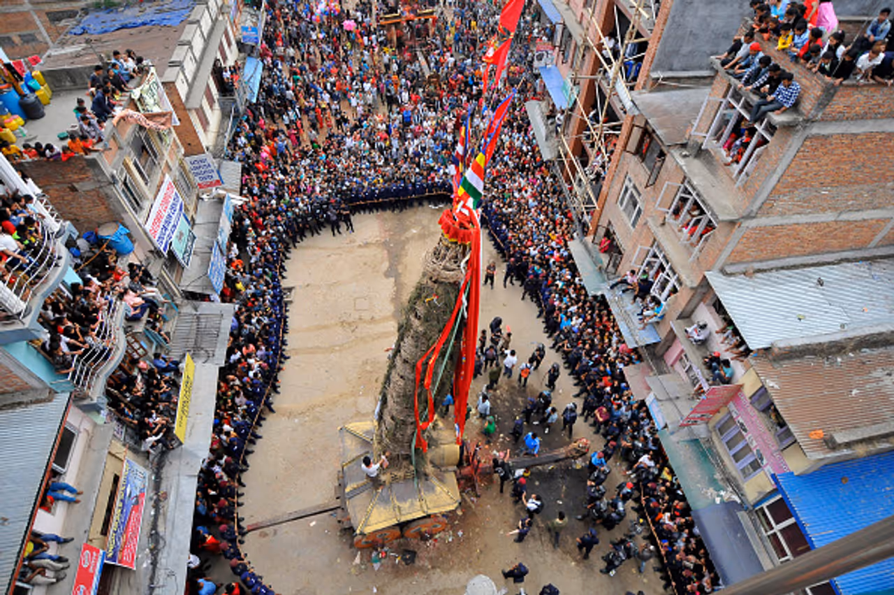 In pics: Catch the coconut at Machhendranath festival
