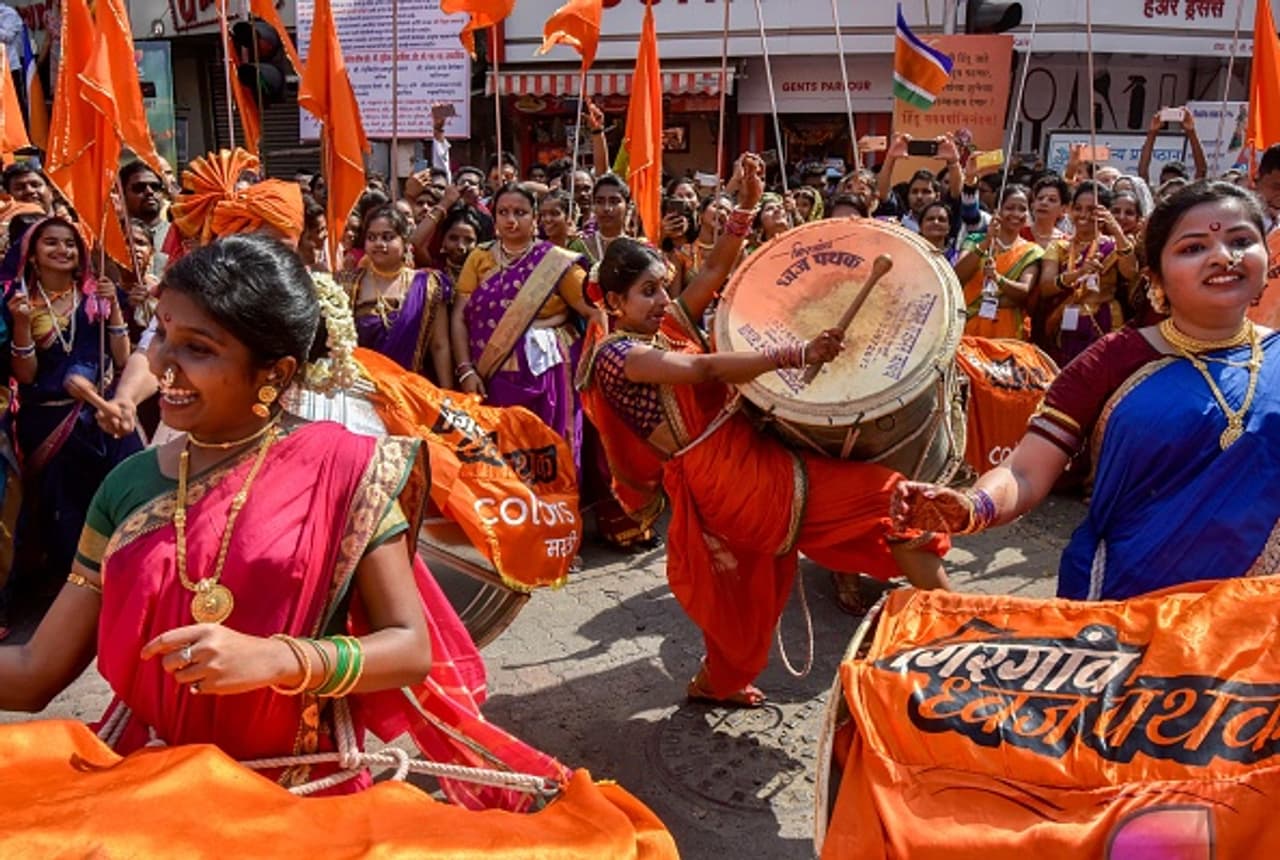 In pics: Women celebrating Gudi Padwa in Mahrashtra In pics: Women celebrating Gudi Padwa in Mahrashtra