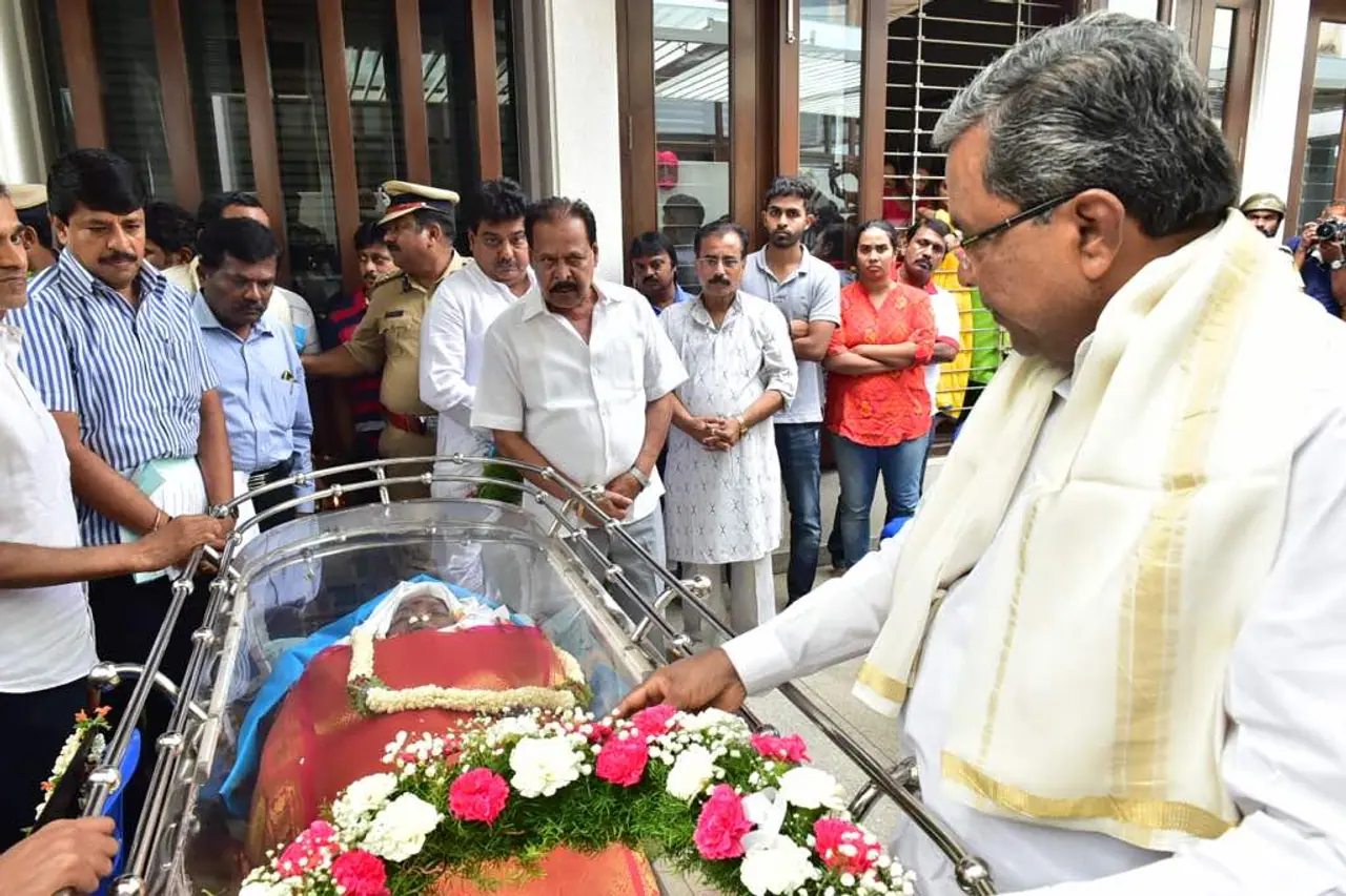 In pictures: Parvathamma Rajkumar's final journey
