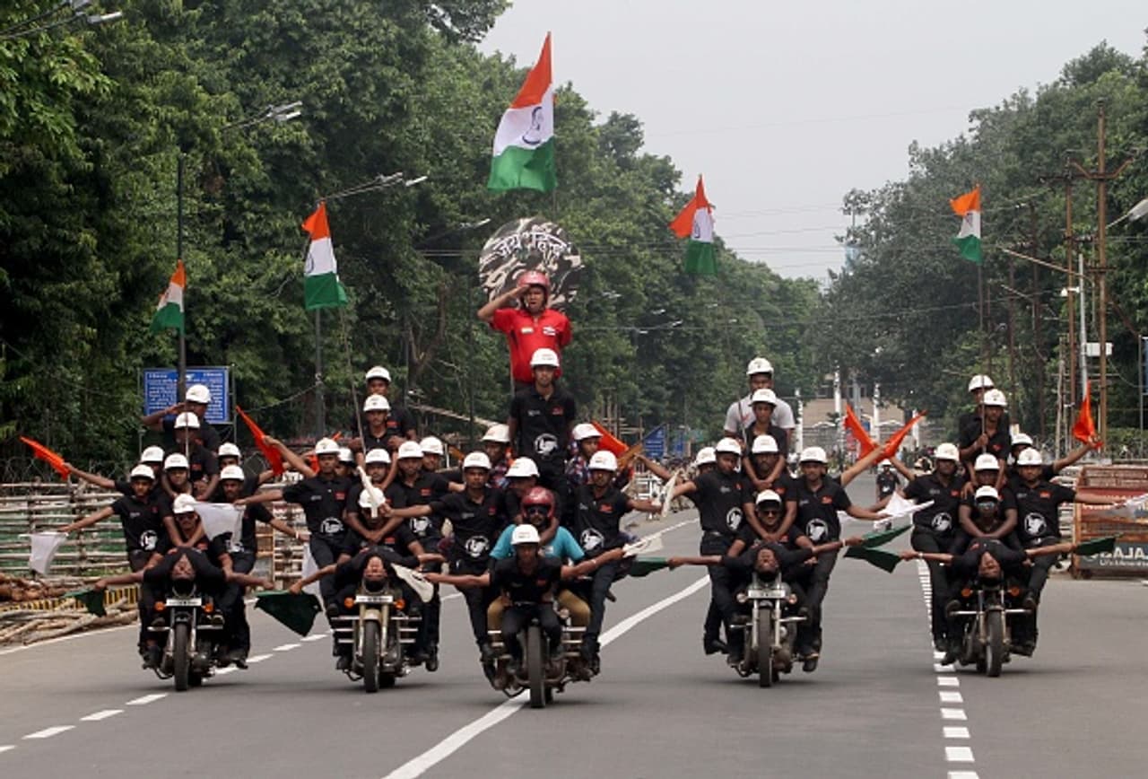 In pics: Full dress rehearsal ahead of 70th Independence Day In pics: Full dress rehearsal ahead of 70th Independence Day