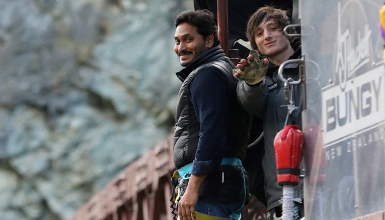 YS Jagan Sky Diving Pics YS Jagan Sky Diving Pics