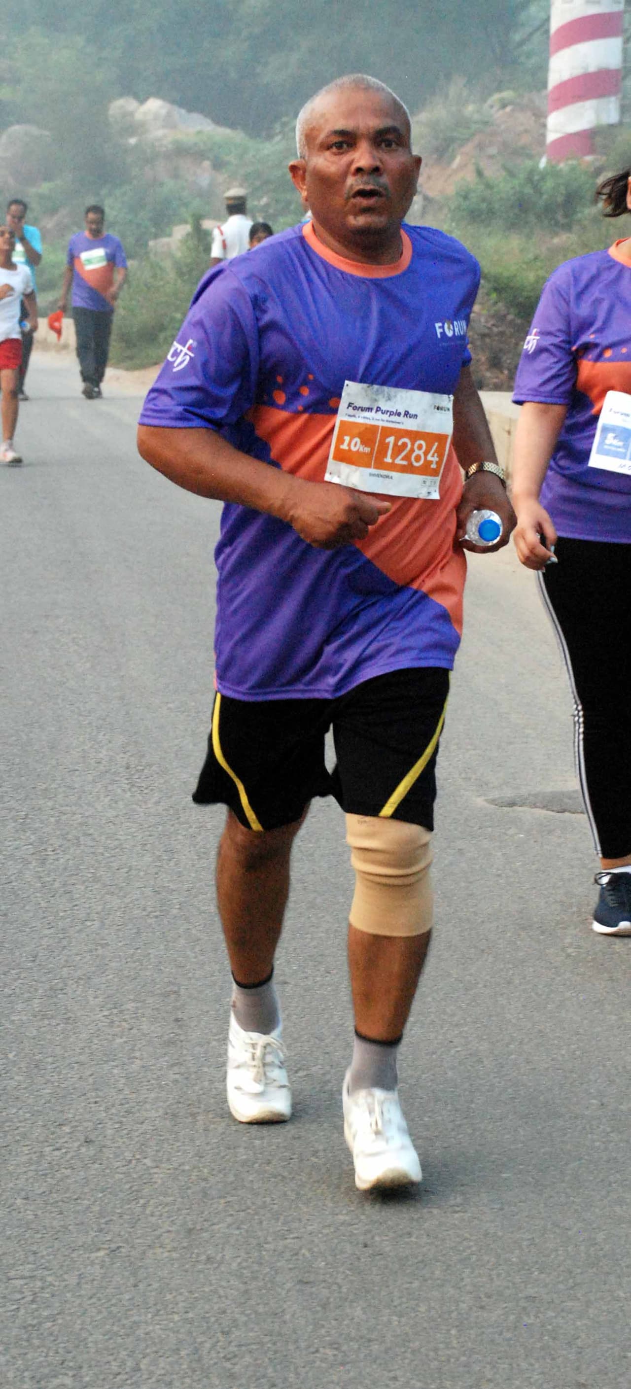 అల్జీమర్స్‌పై అవగాహన కోసం కూకట్‌పల్లిలో పర్పుల్ రన్ 2018 (ఫోటోలు)