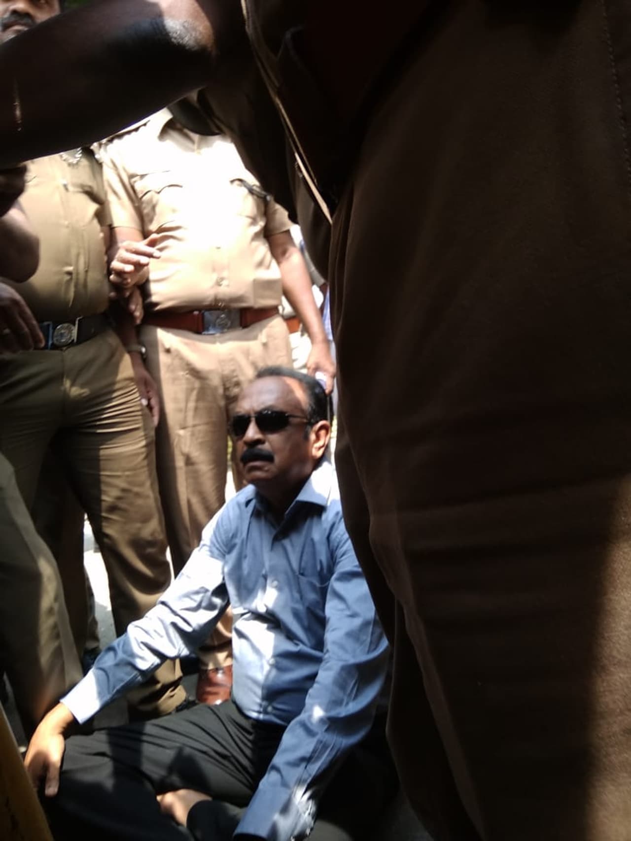 MDMK leader Vaiko arrested after Protest MDMK leader Vaiko arrested after Protest