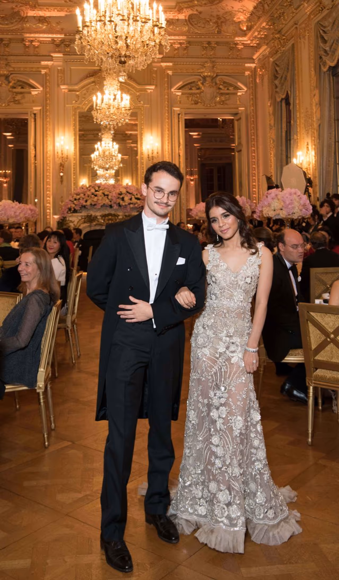 Daughter of industrialist power couple Yash and Avanti Birla, Shloka Birla with her cavalier Prince Jean de Croÿ Solre