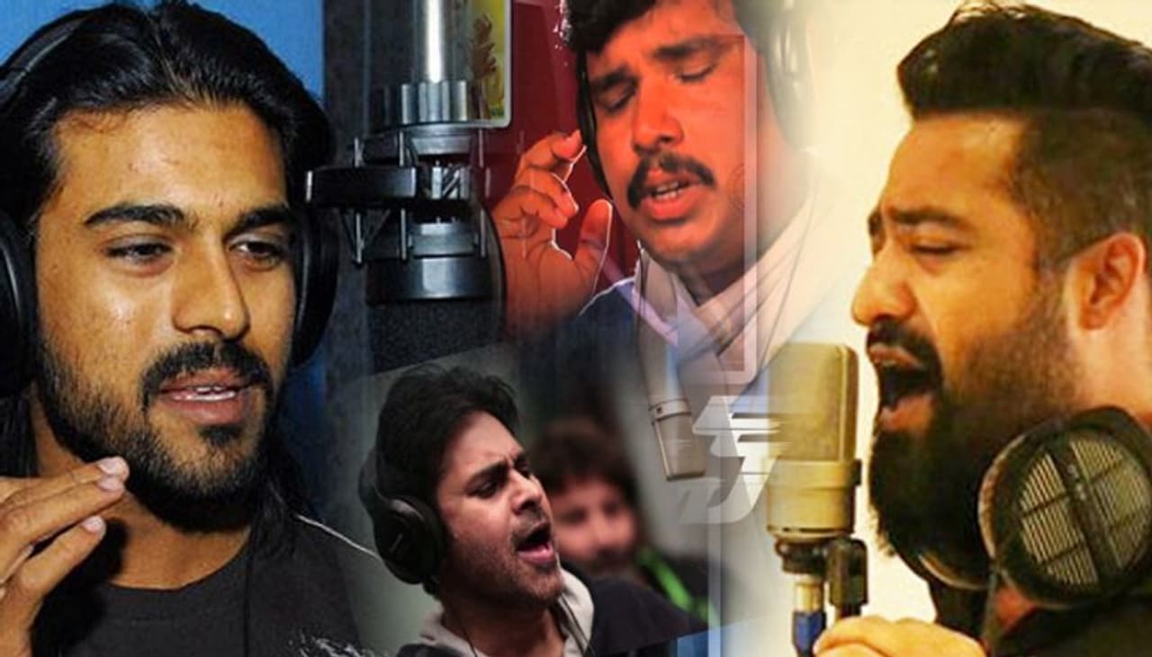 యాక్టింగ్ లోనే కాకుండా అప్పుడపుడు మంచి పాటలు పాడి మెప్పించగలమని మన యాక్టర్స్ నిరూపించారు. వారిపై ఓ లుక్కేద్దాం.. పదండి. యాక్టింగ్ లోనే కాకుండా అప్పుడపుడు మంచి పాటలు పాడి మెప్పించగలమని మన యాక్టర్స్ నిరూపించారు. వారిపై ఓ లుక్కేద్దాం.. పదండి.