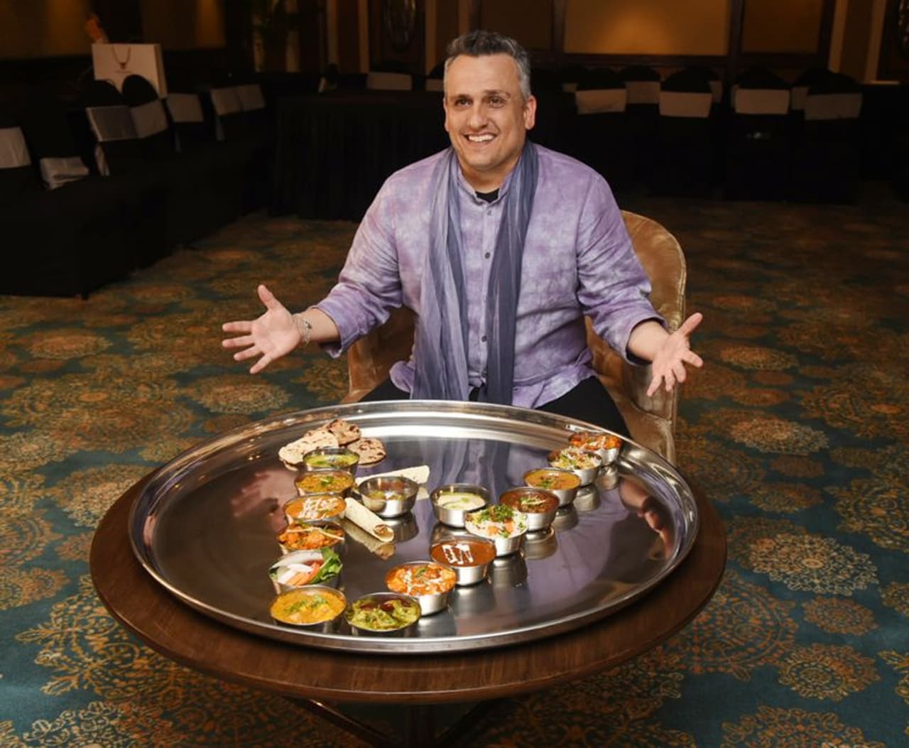 The man behind the upcoming Avengers: Endgame, director Joe Russo is in India to promote his upcoming Marvel movie and couldn't help sample some delicious Indian food. He was served an Avengers inspired thali that is sure to make the Marvel fans very envious.