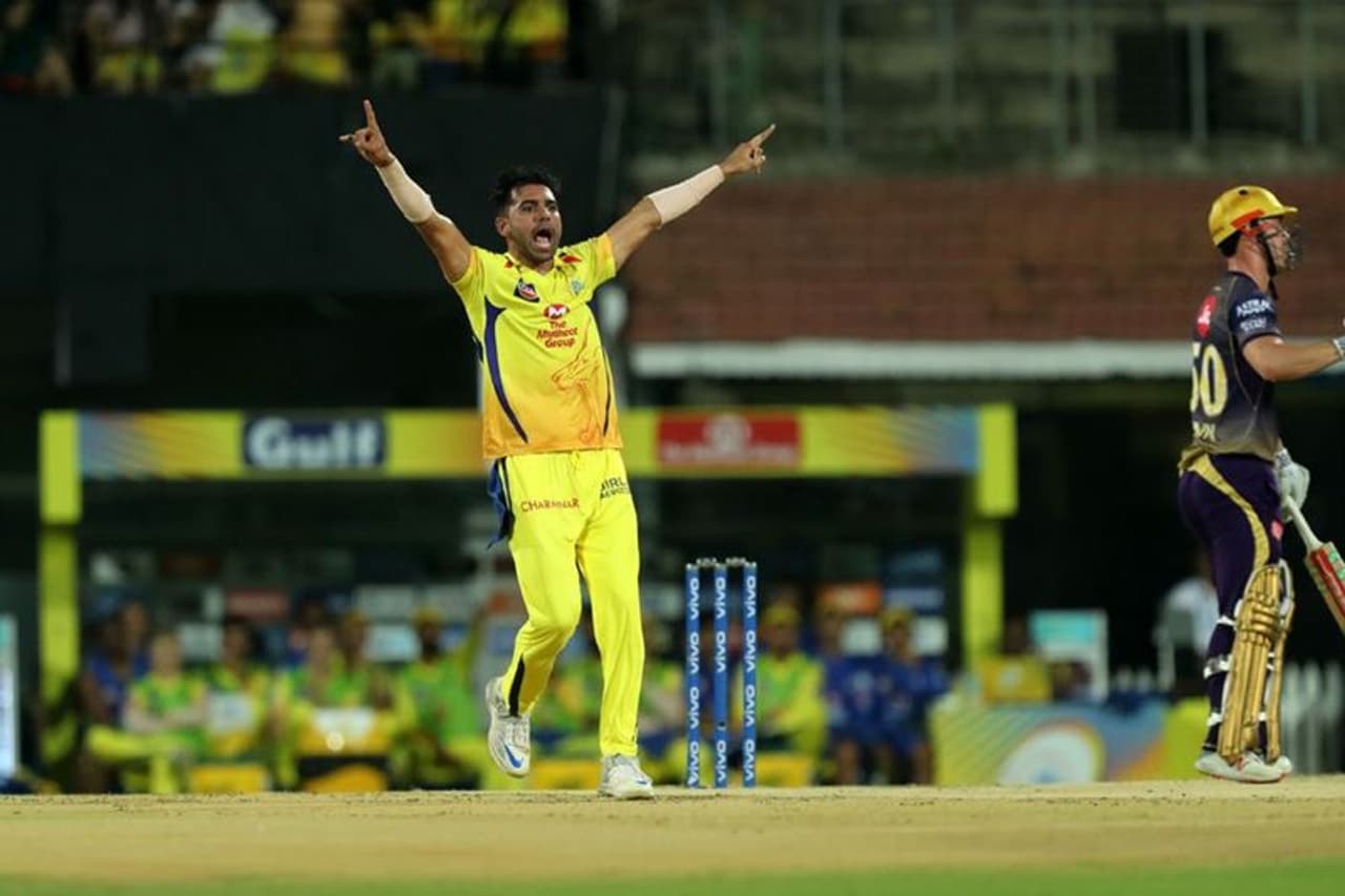 1. Deepak Chahar's inspired performance: Chahar continued his fine form in the IPL this season. The Chennai Super Kings pacer sent back three powerhouses of the KKR batting line up — Chris Lynn, Robin Uthappa and Nitish Rana with just nine runs on the board. This proved to be body blow for the Kolkata franchise and they never recovered. It all well downhill from there for KKR as they kept on losing one wicket after another. Chahar has been identified as the pace spearhead of the defending champions.