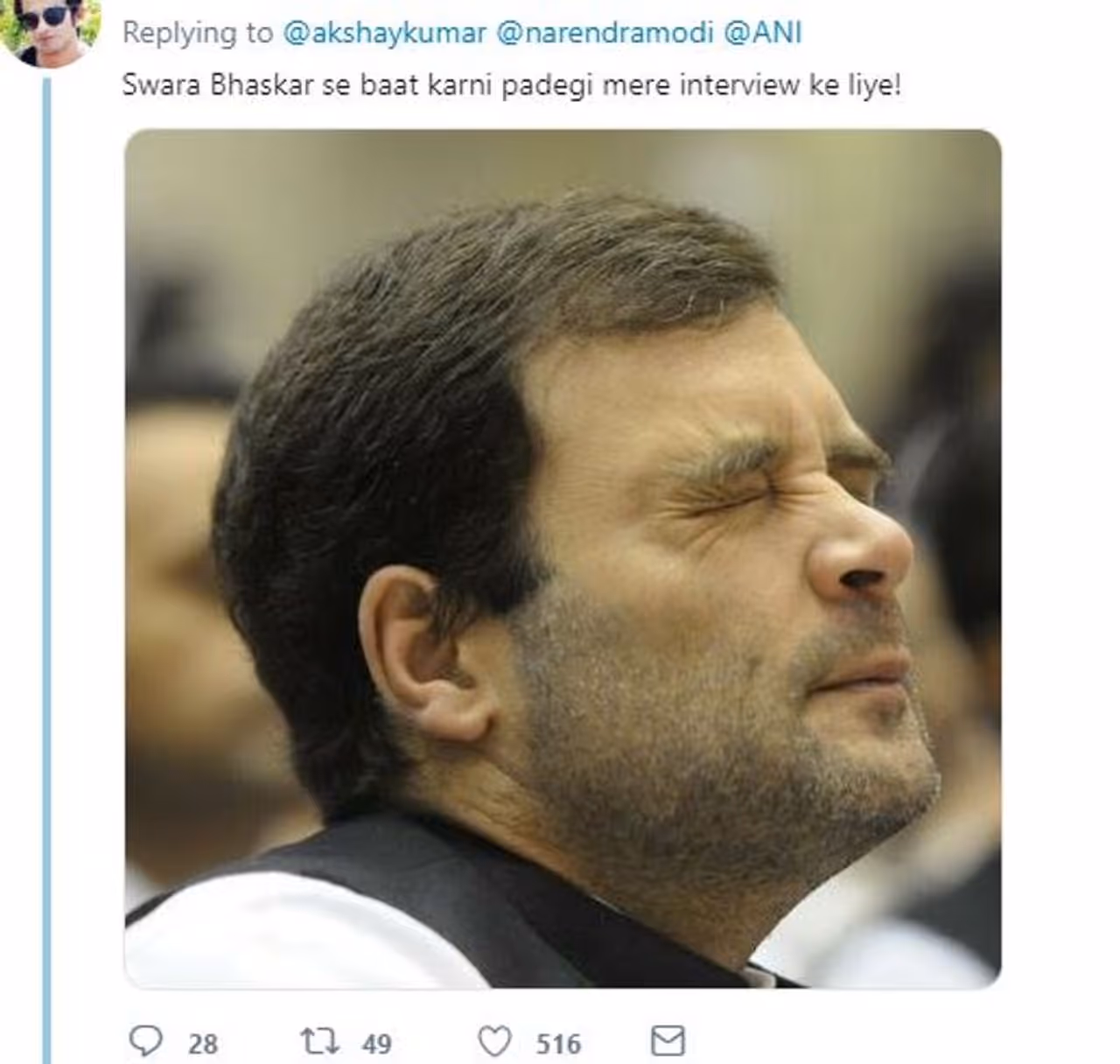 बॉलीवुड के खिलाड़ी अक्षय कुमार ने प्रधानमंत्री नरेंद्र मोदी का इंटरव्यू लिया है। हालांकि इंटरव्यू नॉन पॉलिटिकल था। अक्षय ने मोदी के साथ इंटरव्यू का एक टीजर वीडियो ट्विटर हैंडल से शेयर किया है। बॉलीवुड के खिलाड़ी अक्षय कुमार ने प्रधानमंत्री नरेंद्र मोदी का इंटरव्यू लिया है। हालांकि इंटरव्यू नॉन पॉलिटिकल था। अक्षय ने मोदी के साथ इंटरव्यू का एक टीजर वीडियो ट्विटर हैंडल से शेयर किया है।