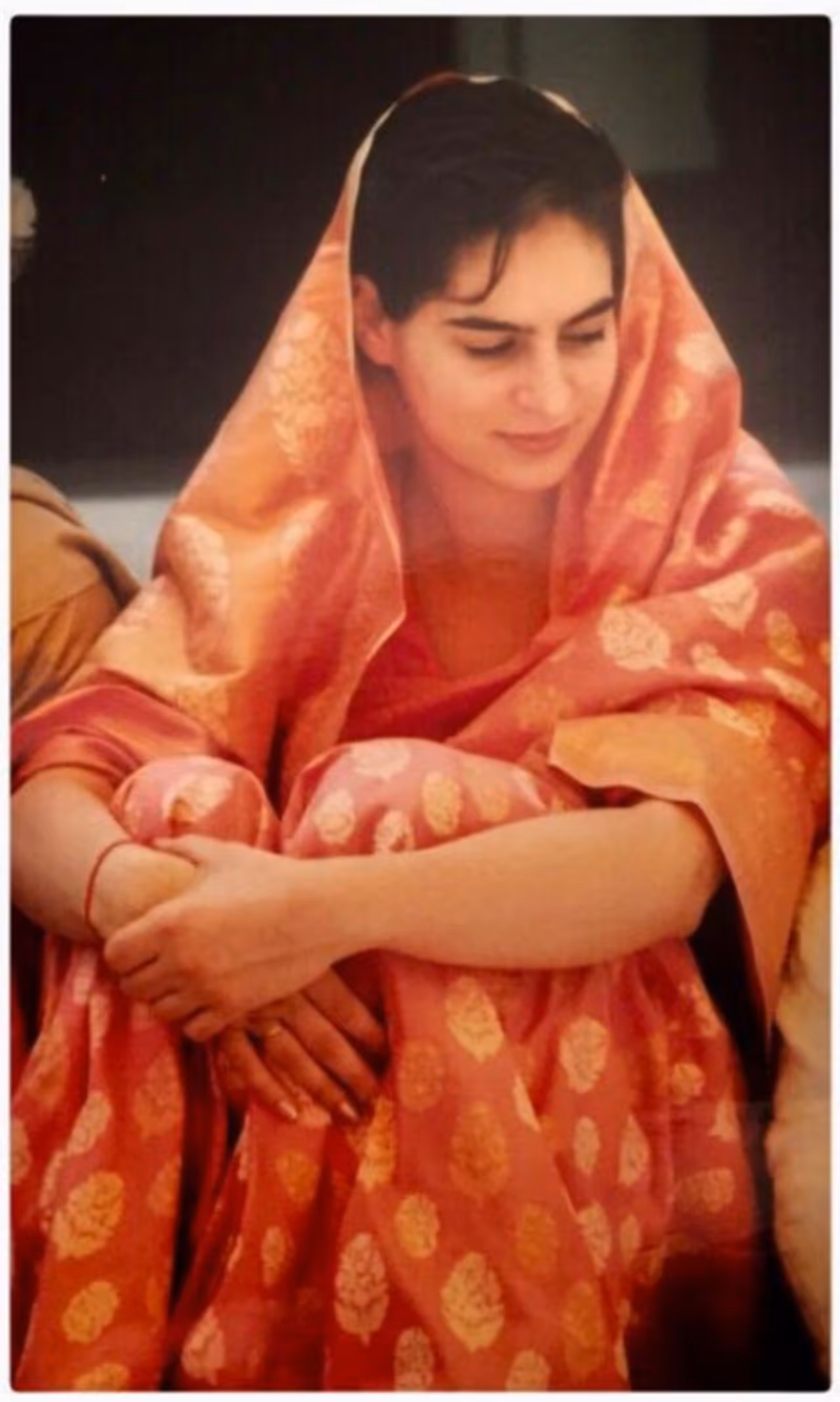 Priyanka Gandhi took to Twitter to share her memory from the morning puja that took place 22 years ago on the day of her wedding. While she shared her picture on the social media platform, a lot of her followers sent anniversary wishes. At the end, she thanked all of them but clarified that it was not the anniversary but a picture of her in a saree for the #sareetwitter trend online. Priyanka Gandhi took to Twitter to share her memory from the morning puja that took place 22 years ago on the day of her wedding. While she shared her picture on the social media platform, a lot of her followers sent anniversary wishes. At the end, she thanked all of them but clarified that it was not the anniversary but a picture of her in a saree for the #sareetwitter trend online.
