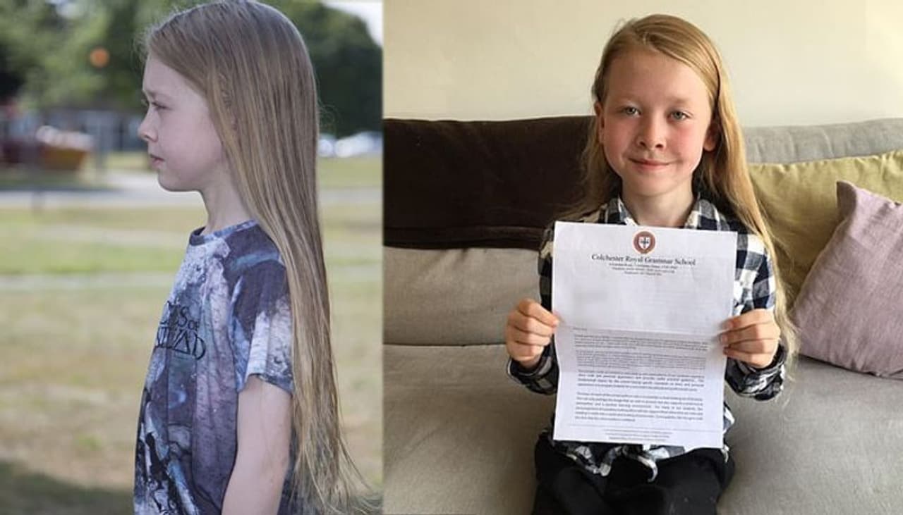 ലണ്ടനിലെ എസെക്സ് സ്വദേശിയായ പതിനൊന്നുകാരന് ആല്ഫി ഹോവാര്ഡ് ഹ്യൂഗ്സിന് നീണ്ട മുടിയായിരുന്നു സ്കൂള് പ്രവേശനത്തിന് തടസ്സമായിരിക്കുന്നത്. ലണ്ടനിലെ എസെക്സ് സ്വദേശിയായ പതിനൊന്നുകാരന് ആല്ഫി ഹോവാര്ഡ് ഹ്യൂഗ്സിന് നീണ്ട മുടിയായിരുന്നു സ്കൂള് പ്രവേശനത്തിന് തടസ്സമായിരിക്കുന്നത്.