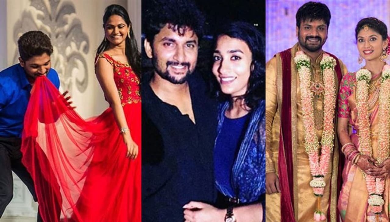 మన స్టార్ హీరోలకు ఉండే క్రేజ్ గురించి ప్రత్యేకంగా చెప్పనక్కర్లేదు. ఇక అమ్మాయిల్లో ఫాలోయింగ్ గురించి తెలిసిందే. అలాంటి మన స్టార్లు అందంలో ఏమాత్రం తీసిపోని అమ్మాయిలను భార్యలుగా చేసుకొని హ్యాపీ లైఫ్ లీడ్ చేస్తున్నారు. అందమైన భార్యలతో మన స్టార్ల ఫోటోలను ఇప్పుడు ఒకసారి చూద్దాం!