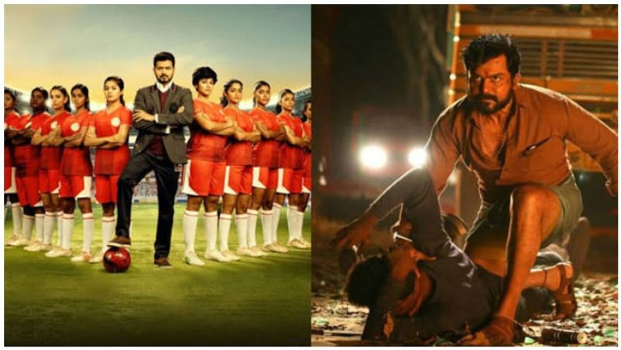 <p>கடந்த ஆண்டு தீபாவளி பாக்ஸ் ஆபிஸில் விஜய்யின் ‘பிகில்’ திரைப்படமும், கார்த்தியின் ‘கைதி’ திரைப்படமும் நேருக்கு நேர் மோதிக்கொண்டது. வசூல் ரீதியாக ‘பிகில்’ திரைப்படம் பல்வேறு சாதனைகளை படைத்தது. அதேபோல் வசூல், விமர்சன ரீதியாக ‘கைதி’ படத்திற்கு நல்ல வரவேற்பு கிடைத்தது. </p> <p>கடந்த ஆண்டு தீபாவளி பாக்ஸ் ஆபிஸில் விஜய்யின் ‘பிகில்’ திரைப்படமும், கார்த்தியின் ‘கைதி’ திரைப்படமும் நேருக்கு நேர் மோதிக்கொண்டது. வசூல் ரீதியாக ‘பிகில்’ திரைப்படம் பல்வேறு சாதனைகளை படைத்தது. அதேபோல் வசூல், விமர்சன ரீதியாக ‘கைதி’ படத்திற்கு நல்ல வரவேற்பு கிடைத்தது. </p>