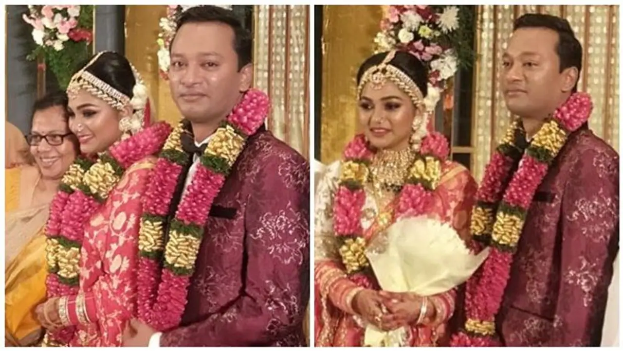 Actress Sreelakshmi, daughter of Jagathy Sreekumar, entered into wedlock Actress Sreelakshmi, daughter of Jagathy Sreekumar, entered into wedlock