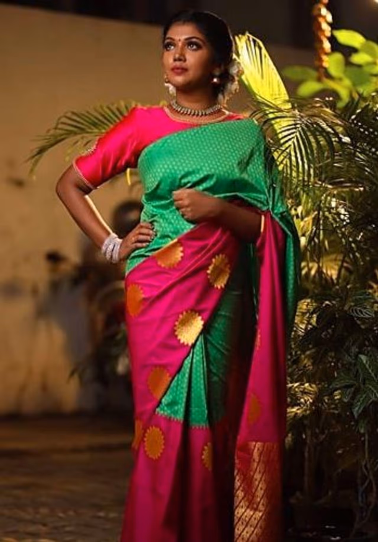 பட்டு புடவையில் பளபளக்கும் ரித்விக்கா பட்டு புடவையில் பளபளக்கும் ரித்விக்கா