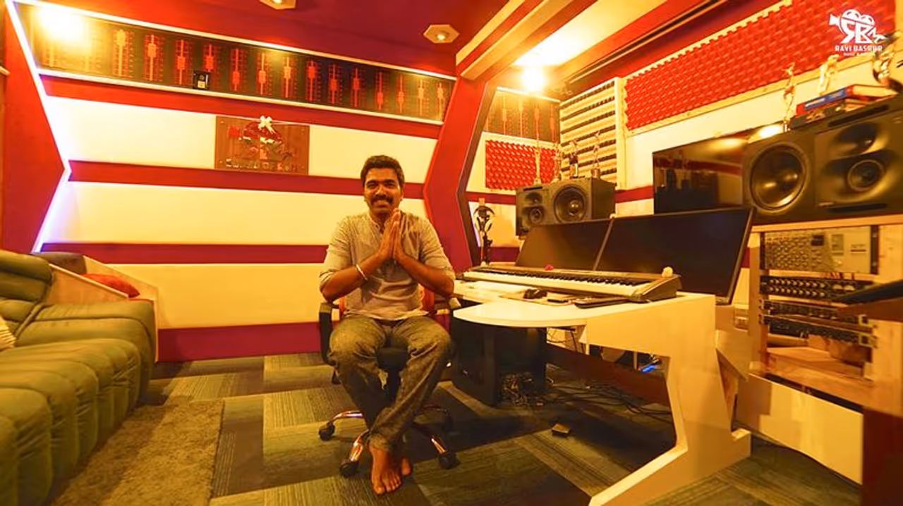 ಕೆಜಿಎಫ್ ಚಿತ್ರದ ಸಂಗೀತ ನಿರ್ದೇಶಕ ರವಿ ಬಸ್ರೂರ್ ರೆಕಾರ್ಡಿಂಗ್ ಸ್ಟುಡಿಯೋ