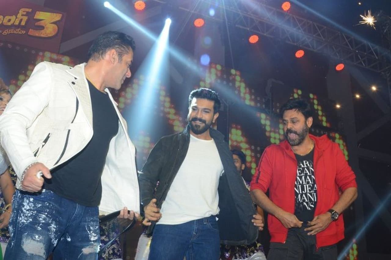 సల్లూ భాయ్ తో మెగాపవర్ స్టార్, విక్టరీ డాన్స్ సల్లూ భాయ్ తో మెగాపవర్ స్టార్, విక్టరీ డాన్స్