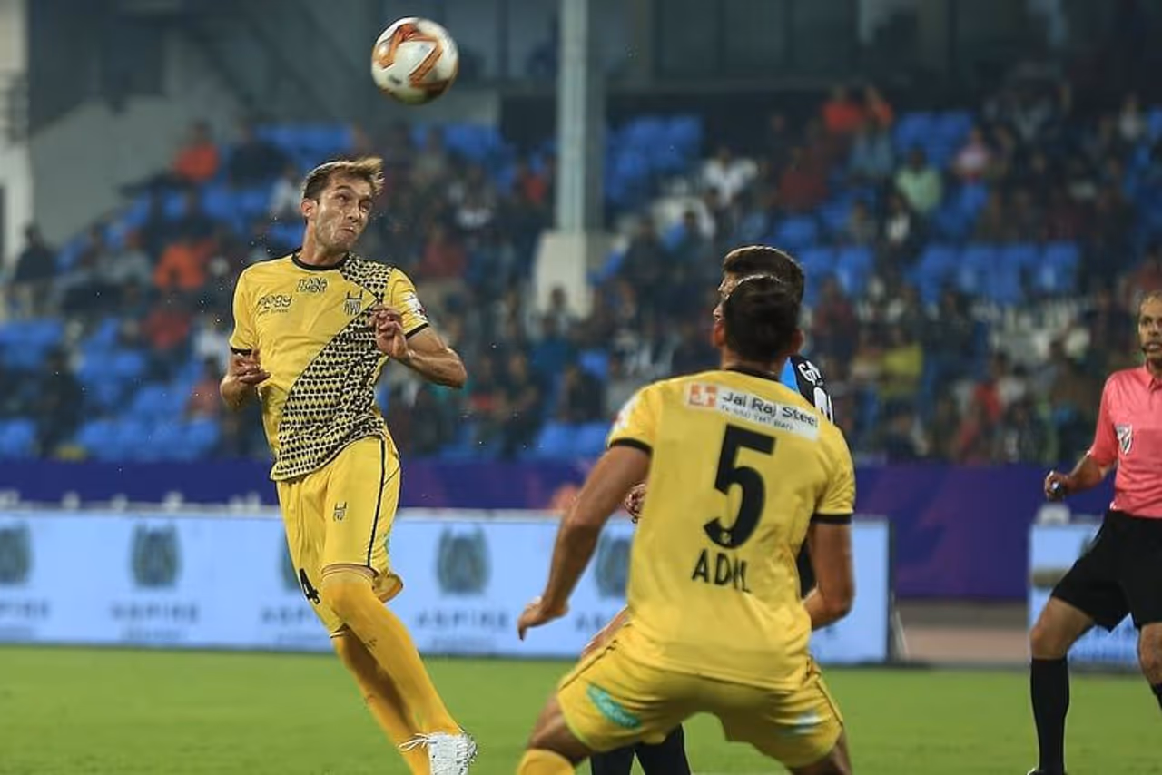 <p>Hyderabad FC made a resounding comeback to the ongoing Indian Super League (ISL), as it tamed former champion, Chennaiyin FC, at the GMC Stadium in Goa, on Monday. The win has taken Hyderabad up to the sixth spot, while Chennayin has dropped to the table's eighth spot.</p> <p>Hyderabad FC made a resounding comeback to the ongoing Indian Super League (ISL), as it tamed former champion, Chennaiyin FC, at the GMC Stadium in Goa, on Monday. The win has taken Hyderabad up to the sixth spot, while Chennayin has dropped to the table's eighth spot.</p>