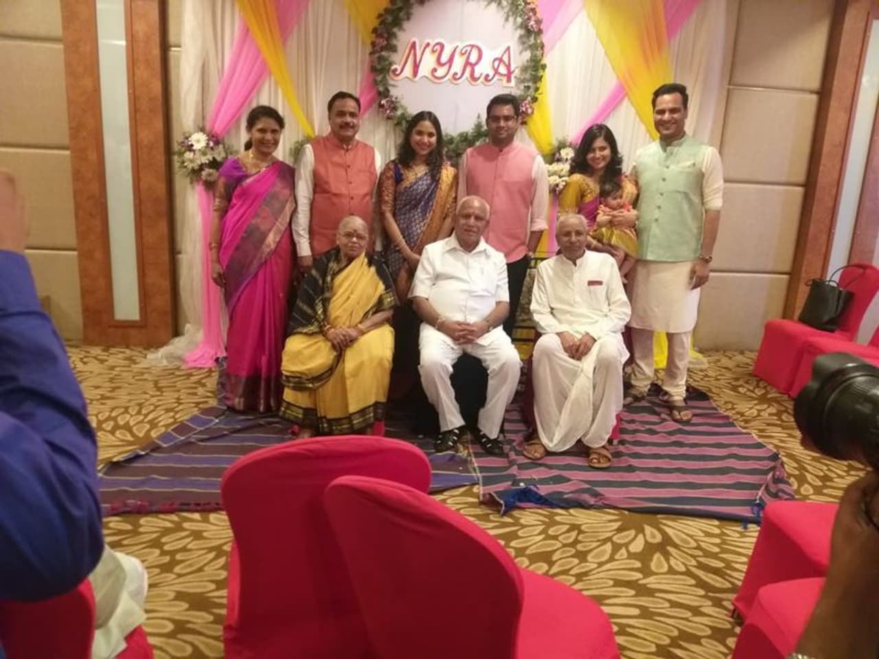 ಮರಿ ಮೊಮ್ಮಗಳ ನಾಮಕರಣ ಕಾರ್ಯಕ್ರಮದಲ್ಲಿ ಪಾಲ್ಗೊಂಡ ಸಿಎಂ